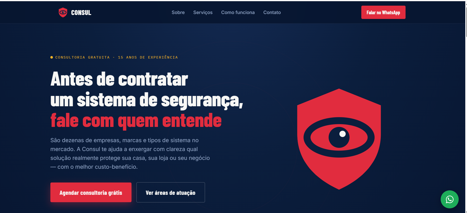 Site da Consul Alarmes